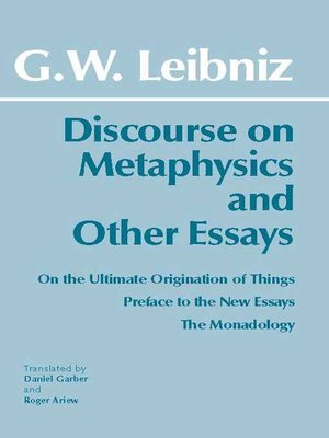 cover image of Discourse on Metaphysics and Other Essays